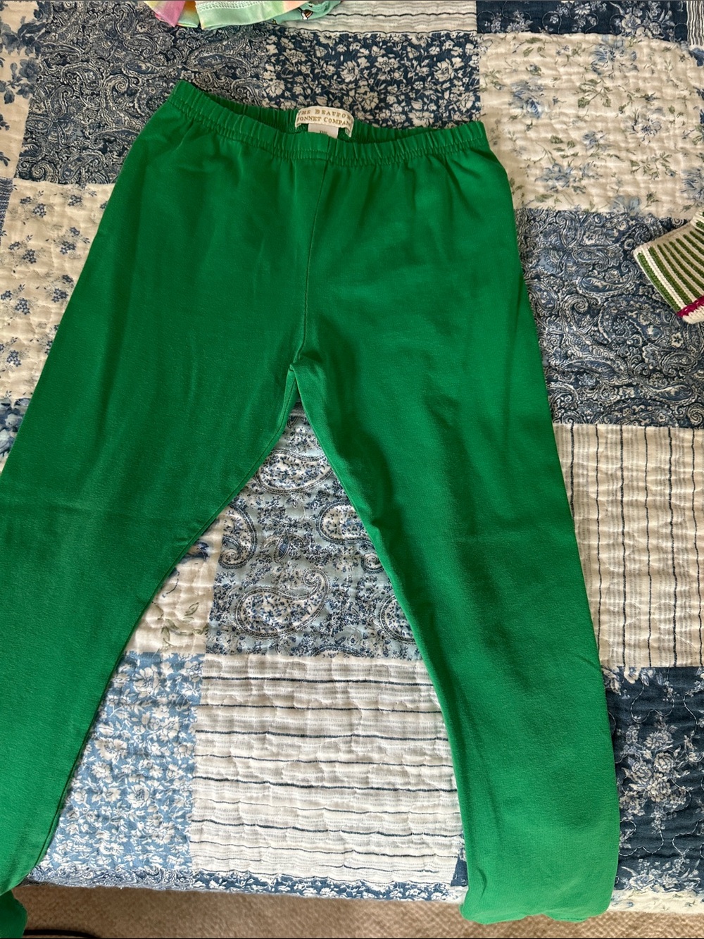 The Beaufort Bonnet Company Kelly Green Kids Leggings